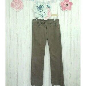 Anthropologie Ett Twa Khaki Wide Leg Pants Sz 8